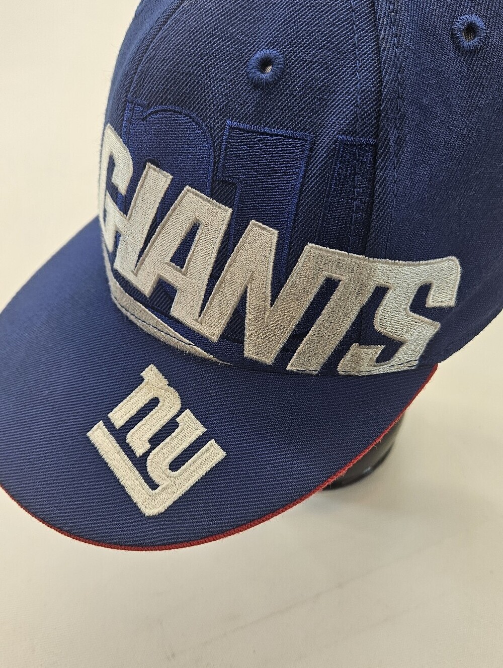 Reebok New York Giants Hat Cap Fitted Mens Blue NFL Football Onfield 7 3/8